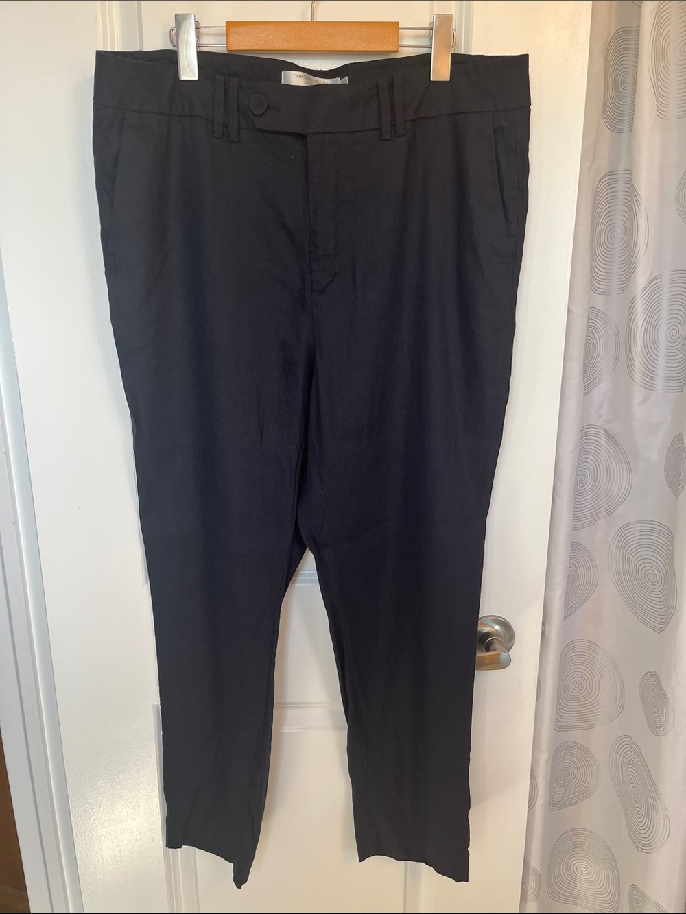 Simons Navy Blue Linen/Rayon Blend Trousers